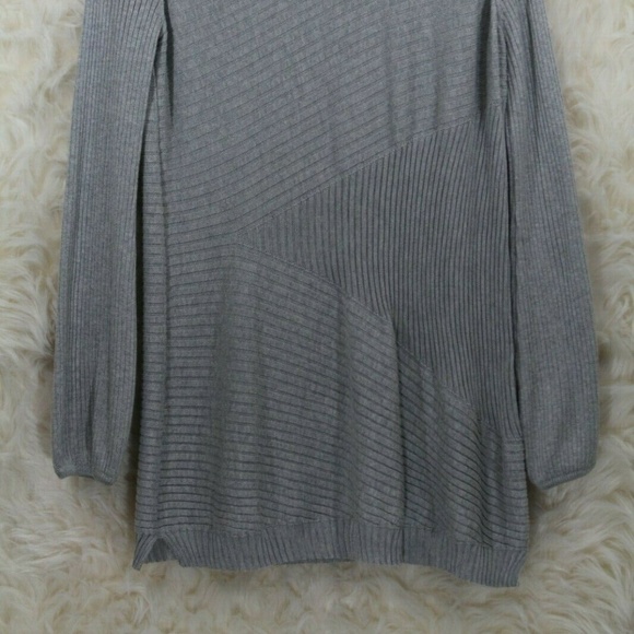 Cardigan sweater Sz L Gray APT 9 Long Sweater long sleeve - Picture 2 of 7